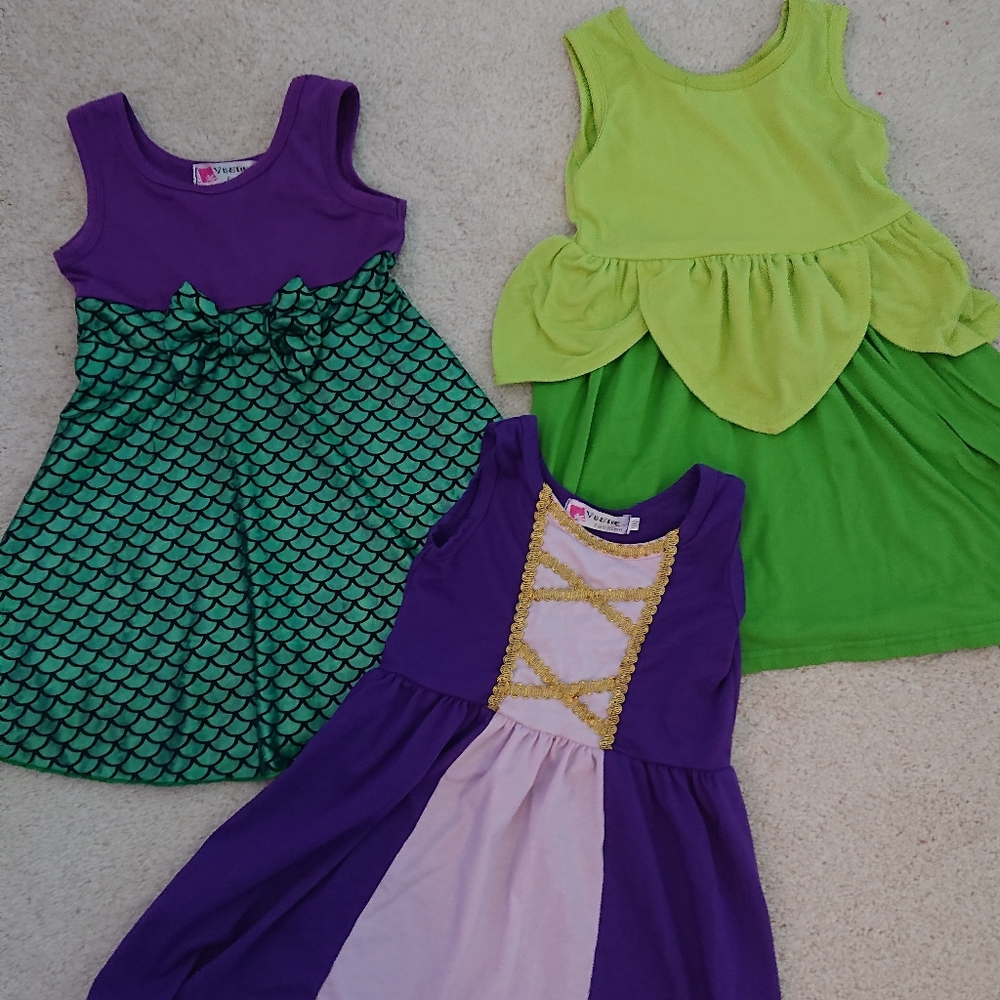 3 disney princess dresses 2t/3t